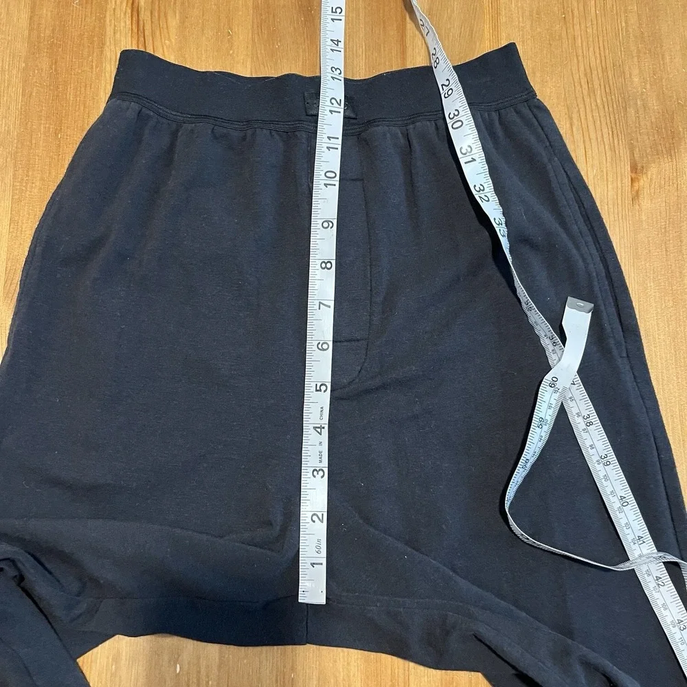 SKIMS Boyfriend Loose Lounge Pants ONYX Size XXS Modal Cotton Spandex Blend